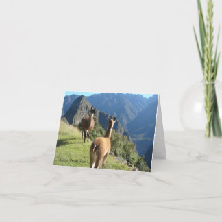 Machu Pichu Notecard Karte
