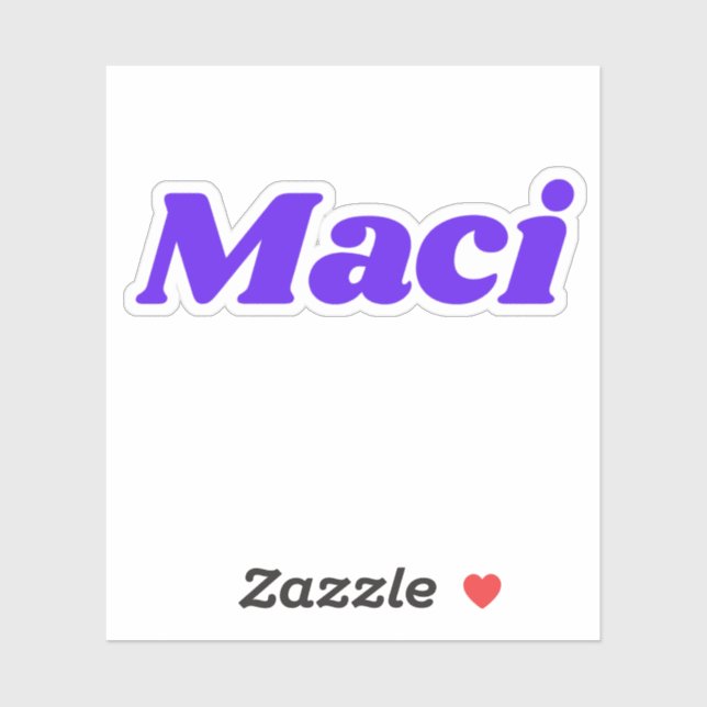 Maci Aufkleber (Blatt)