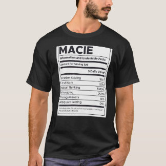 Macie Nutrition Information Problem lösen hartes W T-Shirt