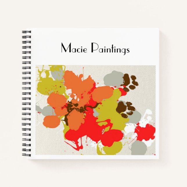 Macie Painting-Notebook Notizbuch (Vorderseite)