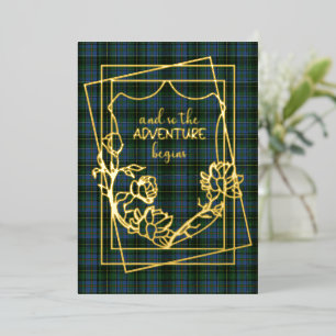 MacInnis Tartan Kariert Wedding Folieneinladung