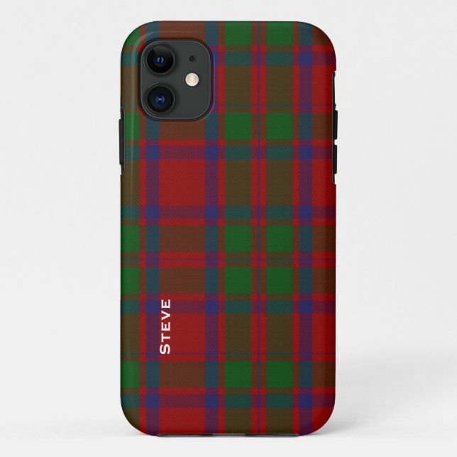 MacIntosh Clan Tartan Kariert Case-Mate iPhone Hülle (Rückseite)