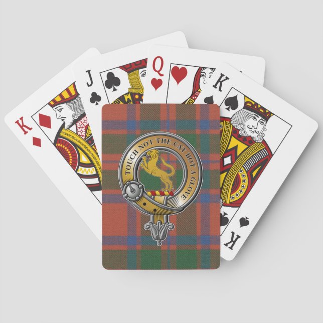 MacIntosh Tartan & Abzeichen Spielkarten (Rückseite)