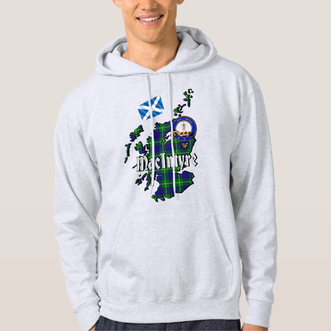 MacIntyre Clan Abzeichen Adult Hoodie (Vorderseite)