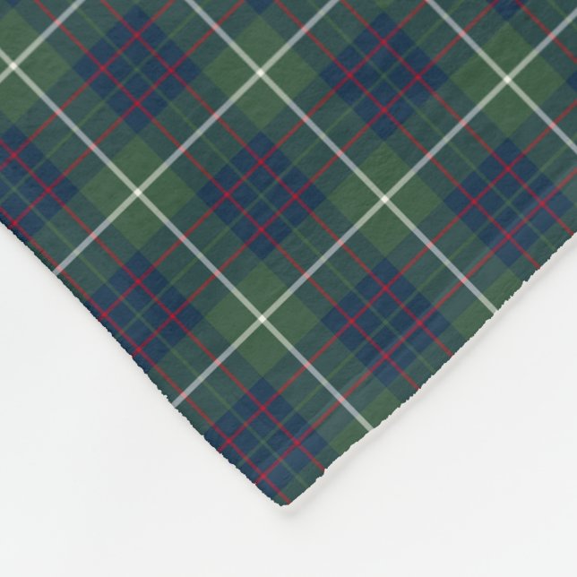 MacIntyre Clan Green Hunting Tartan Fleecedecke (Ecke)