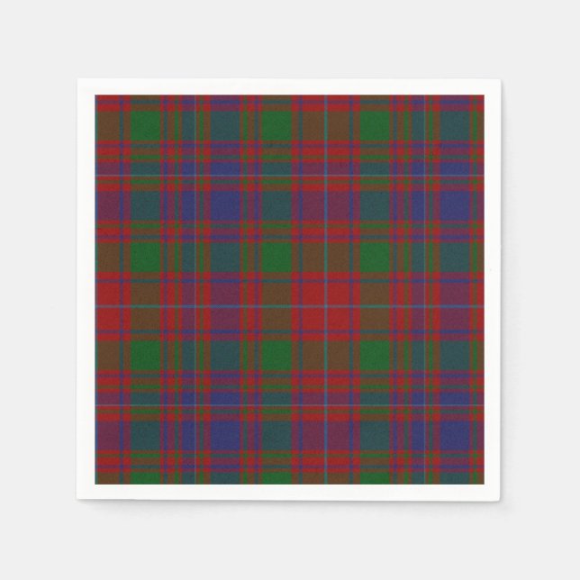 MacIntyre Clan Tartan Kariert Paper Napkins Serviette (Vorderseite)