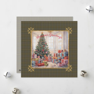 MacIntyre Hunting W schottische Tartan-Weihnachten Feiertagskarte