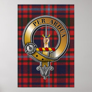 MacIntyre Tartan & Abzeichen Poster