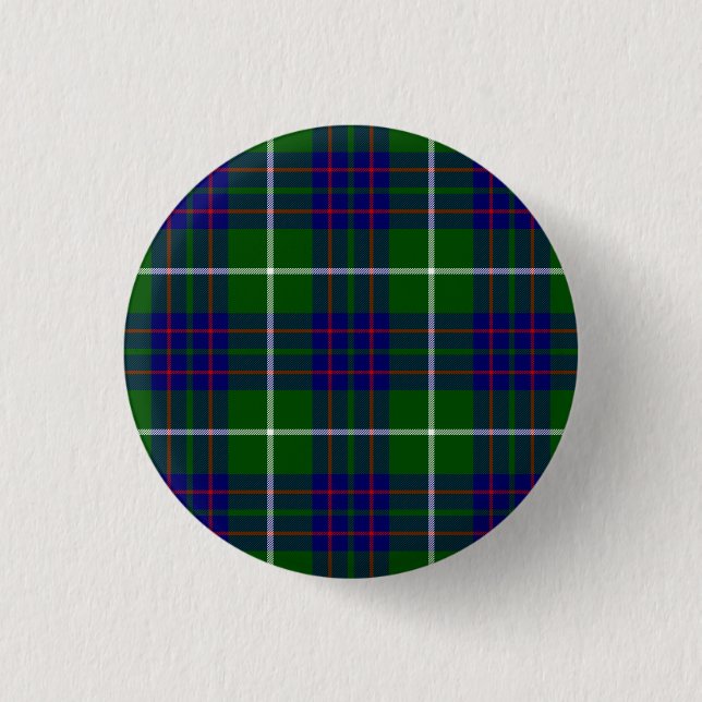 MacIntyre tartan grün kariert Button (Vorderseite)