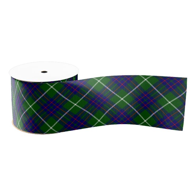 MacIntyre tartan grün kariert Ripsband (Spule)