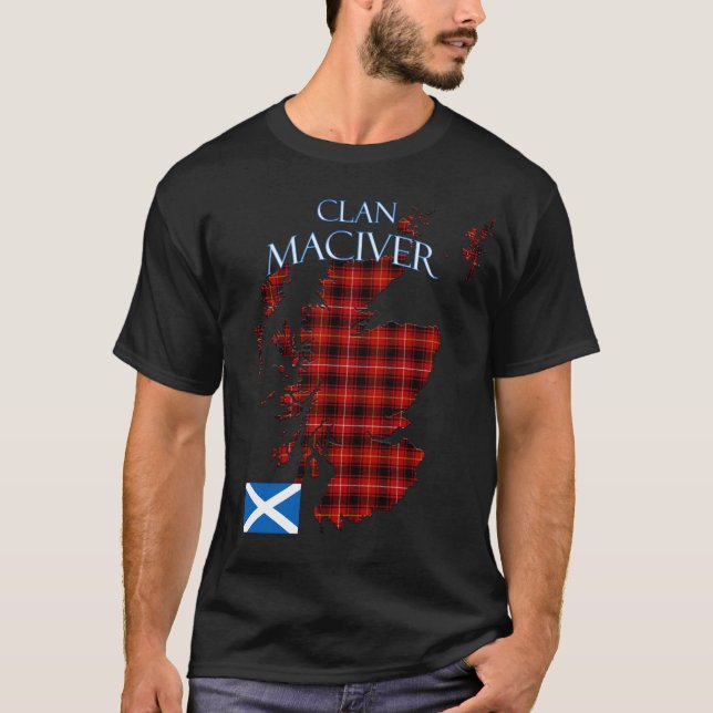 MacIver Scottish Clan Tartan Scotland T-Shirt (Vorderseite)