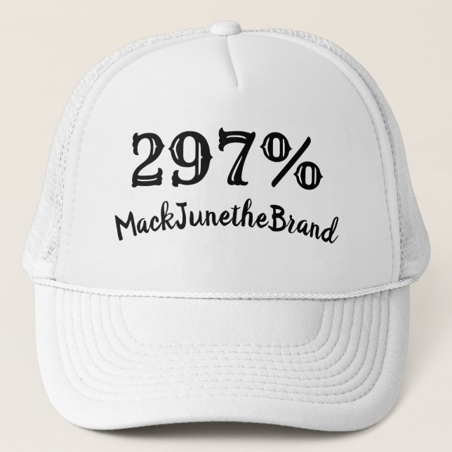 Mack June die Marke White Trucker cap 297% Truckerkappe (Vorderseite)