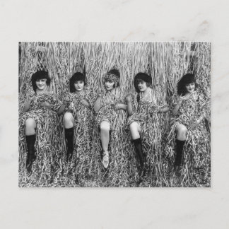 Mack Sennett Girls, 1918 Postkarte
