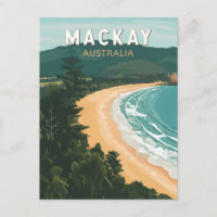 Mackay Australia Reisen Art Vintag