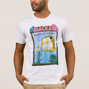 Mackay Australien Tropisches Reiseplakat T-Shirt