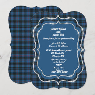 MacKay Blue Ancient Original Tartan Wedding Einladung