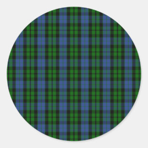 MacKay Clan Tartan Runder Aufkleber