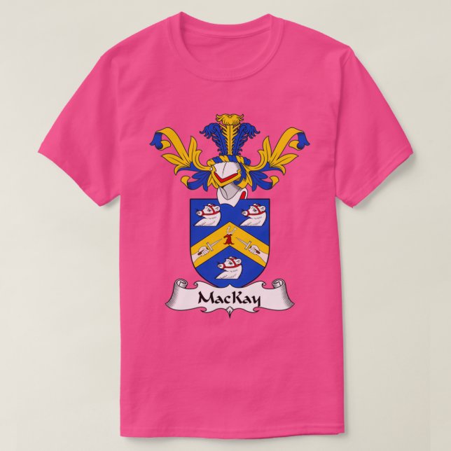 MacKay Coat of Arms Family Crest  T-Shirt (Design vorne)