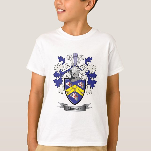 MacKay Familienwappen-Wappen T-Shirt (Vorderseite)