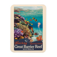 Mackay Great Barrier Reef Reise Kunst Vintage