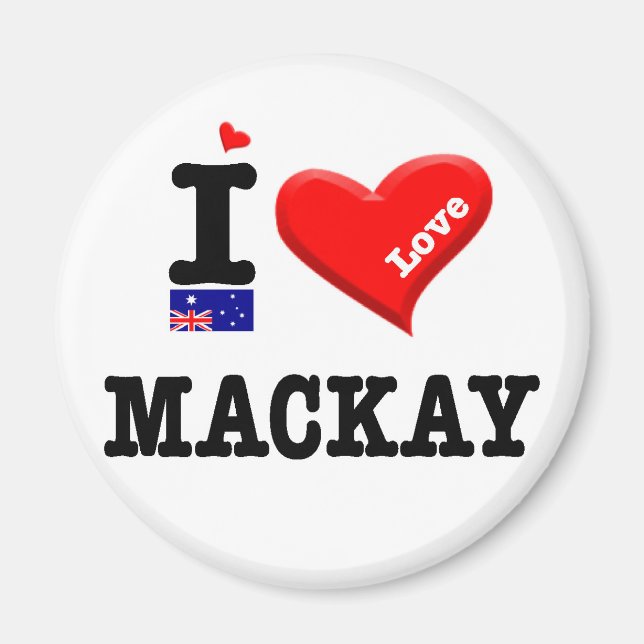 MACKAY - I Liebe Magnet (Vorne)