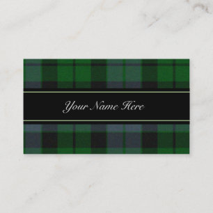 MacKay Scottish Tartan Kariert Business Card Visitenkarte