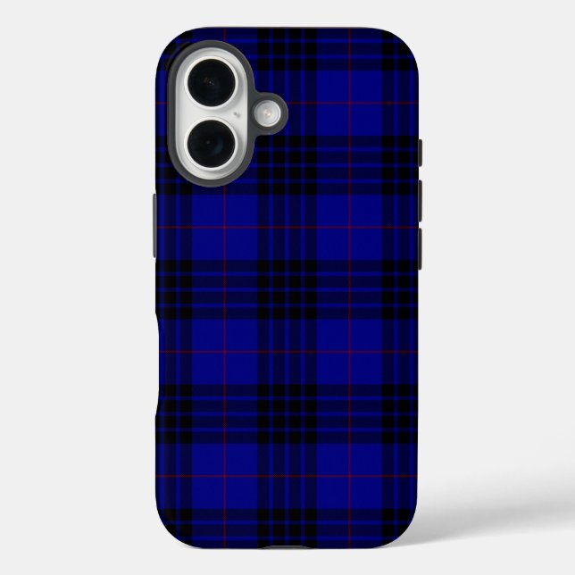 MacKay Tartan Blau kariert Case-Mate iPhone Hülle (Rückseite)