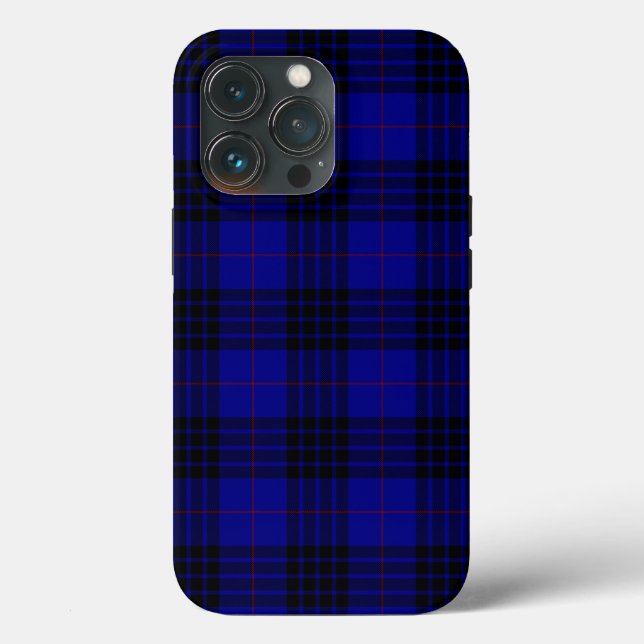 MacKay Tartan Blau kariert Case-Mate iPhone Hülle (Rückseite)