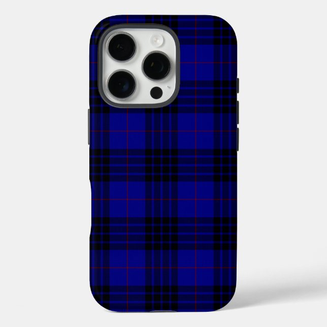 MacKay Tartan Blau kariert Case-Mate iPhone Hülle (Rückseite)
