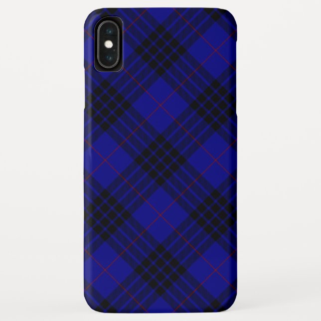 MacKay Tartan Blau kariert Case-Mate iPhone Hülle (Rückseite)