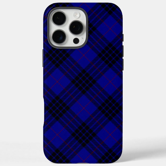 MacKay Tartan Blau kariert Case-Mate iPhone Hülle (Rückseite)