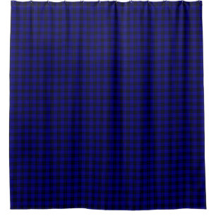 MacKay Tartan Blau kariert Duschvorhang
