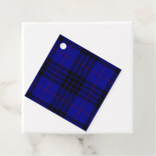 MacKay Tartan Blau kariert Geschenkanhänger