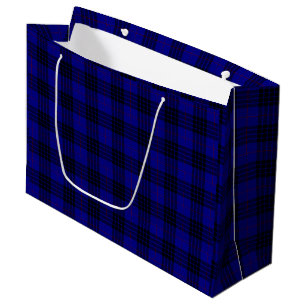 MacKay Tartan Blau kariert Große Geschenktüte
