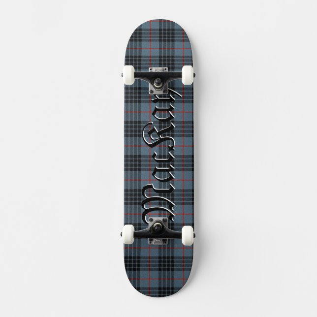 MacKay Tartan Kariertes Muster Skateboard (Vorderseite)