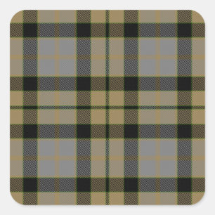 MacKay verwittertes Tartan Quadratischer Aufkleber