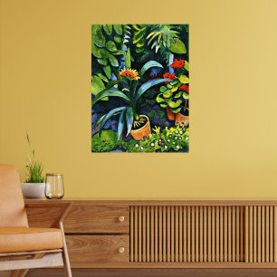 Macke - Blume im Garten Poster