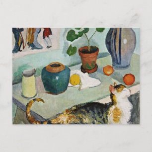 Macke - Der Geist in den Ständen des Hauses Postkarte