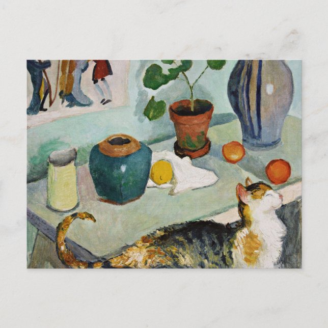 Macke - Der Geist in den Ständen des Hauses Postkarte (Vorderseite)