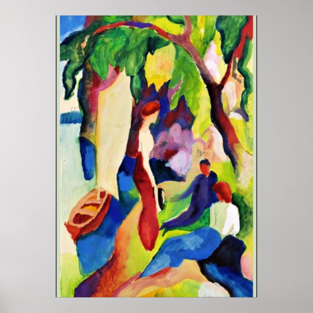 Macke - Frauen am See Poster (Vorne)