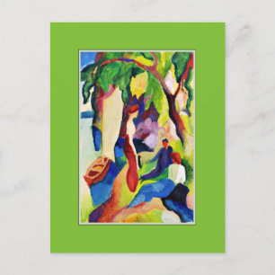 Macke - Frauen am See Postkarte