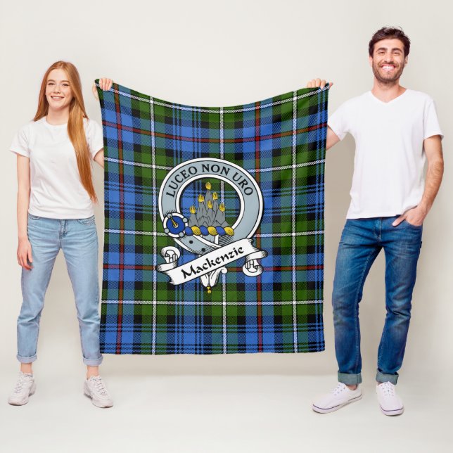 MacKenzie Clan Abzeichen Tartan Kariert Fleecedecke (Beispiel)