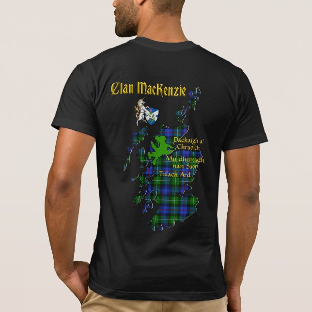 MacKenzie Clan & Tartan Map2 T - Shirt (Rückseite)