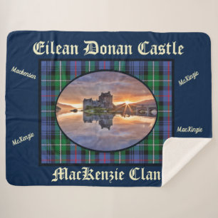 MacKenzie Clans Eilean Donan Castle Tartan Sherpadecke