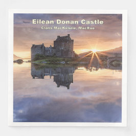 MacKenzie MacRae Clans' Eilean Donan Castle Foto Serviette