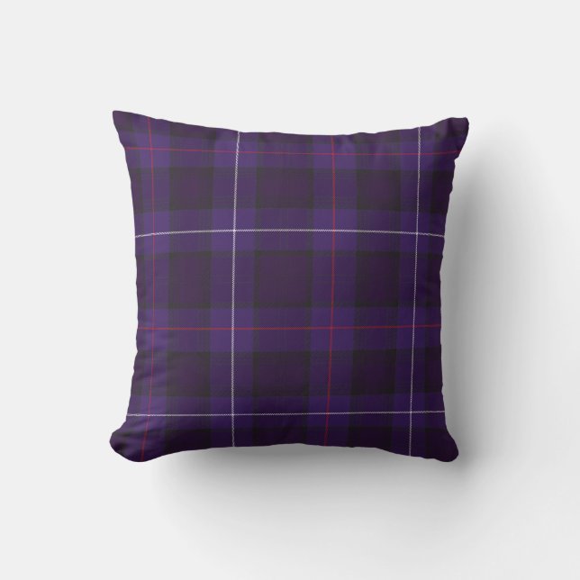 Mackenzie purple tartan Christmas Scottish Scotla Kissen (Vorderseite)