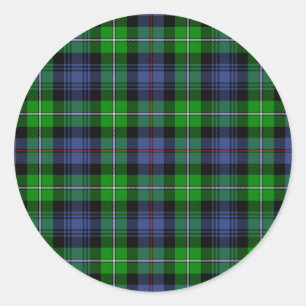 MacKenzie Tartan (alias Seaforth Highlanders Tarta Runder Aufkleber