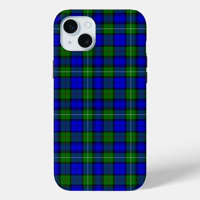 MacKenzie tartan blau kariert Case-Mate iPhone Hülle (Rückseite)
