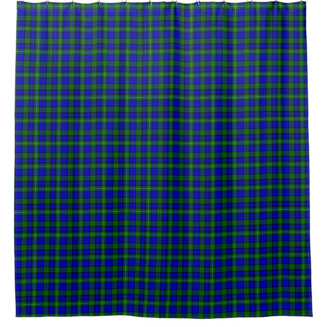 MacKenzie tartan blau kariert Duschvorhang (Vorderseite)
