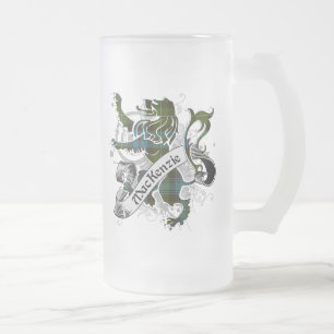 MacKenzie Tartan Lion Mattglas Bierglas